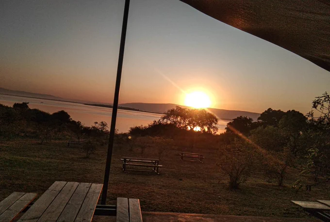 Sunrise at Mihindi Campsite