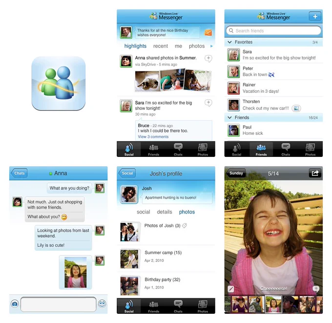 Windows Live Messenger for iPhone in 2010