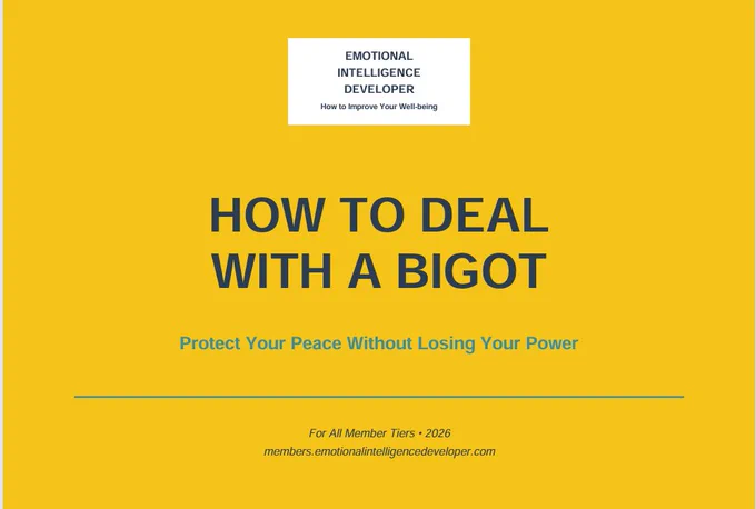 How to deal with a bigot pdf for our community