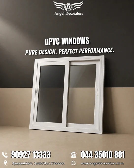 🏡 Upgrade Your Home with Premium uPVC Windows!

Experience the perfect blend of style, durability, and performance. Angel Decorators offers high-quality uPVC windows designed to enhance your home's beauty while providing superior insulation and security.

✅ Weather Resistant
✅ Noise Reduction
✅ Energy Efficient
✅ Low Maintenance
✅ Elegant Designs

📞 90927 13333 | 044 35010 881
🌐 www.angeldecorators.com
📍 Ayappakkam, Ambattur, Chennai

#uPVCWindows #SlidingWindows #AngelDecorators #WindowsChennai #HomeImprovement #ModernHomes #EnergyEfficientWindows #WeatherResistant #Ambattur #ChennaiHomes #uPVCDoorsAndWindows #InteriorDesign #HomeRenovation #QualityWindows #premiumwindows