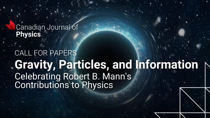 Black hole illustration with glowing event horizon representing gravity and particle physics concepts.