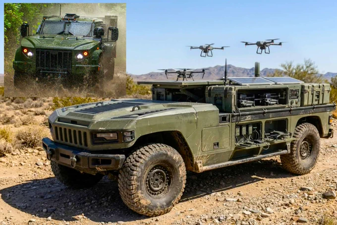 https://www.armyrecognition.com/archives/archives-defense-exhibitions/2026-archives-news-defense-exhibitions/eurosatory-2026/am-general-places-future-tactical-mobility-with-counter-uas-capabilities-at-the-center-of-eurosatory-2026
