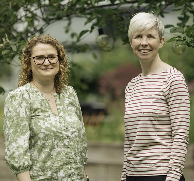 Veronica Biga (left) and Cerys Manning (right). Image courtesy of Kunal Chopra.