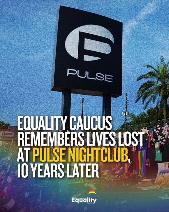 Equality Caucus remembers lives lost at Pulse Nightclub, 10 years later.
