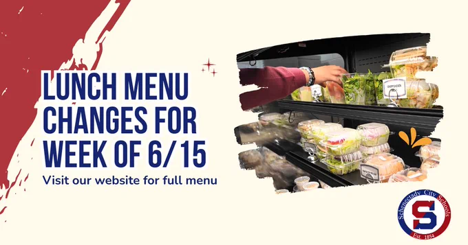 Lunch menu changes