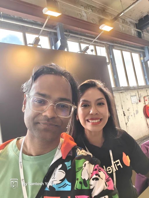 Met my friend Laura at react summit 