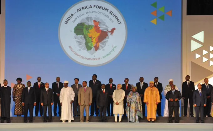 Prime Minister Narendra Modi inaugurating the opening ceremony of the 3rd India-Africa Forum Summit in New Delhi on October 29, 2015. Source: India-Africa Forum Summit