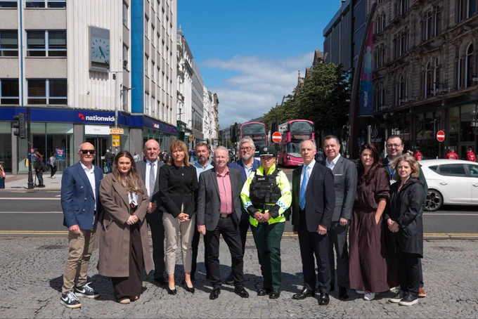 Group picture of business leaders following engagement meeting convened by Police Service of Northern Ireland