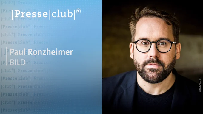 Zu Gast im Presseclub: Paul Ronzheimer, BILD