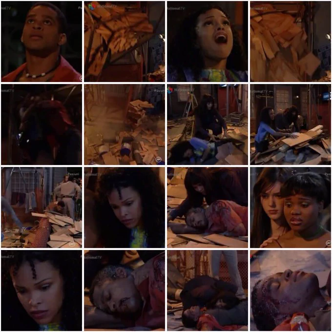Chad is injured after he saves Whitney from being hit with some falling debris on NBC soap opera Passions