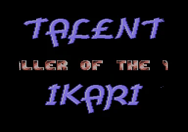 Screenshot of "Footballer of the Year II" - Crack: Ikari   Talent - Published by Gremlin Graphics Software Ltd. on Commodore 64 (1989)