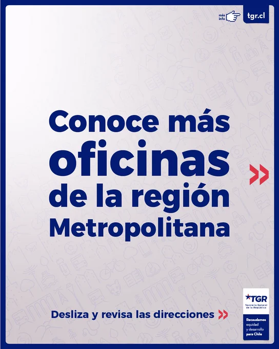Conoce más oficinas de la región Metropolitana.