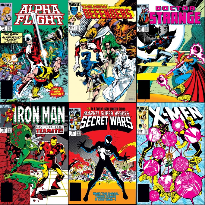 Marvel Comics that were on sale with cover dates of December 1984.
