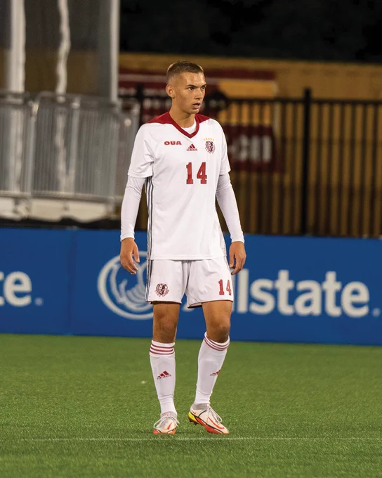 Photo of former York soccer player on the pitch 