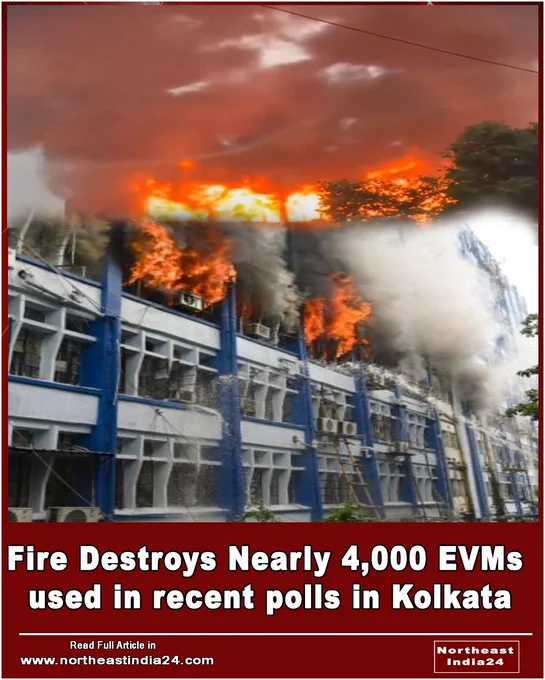 A fire at a government building in Kolkata's Alipore area destroyed around 4,000 EVMs, prompting calls for a transparent investigation amid competing political claims.