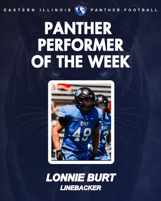 🚨PANTHER PERFORMER OF THE WEEK🚨

4⃣9⃣ - Lonnie Burt / LB

#WeNotMe | #BleedBlue | #TogetherWeWill