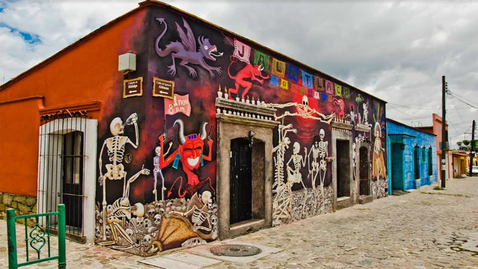 Murales del barrio de Jalatlaco en Oaxaca
