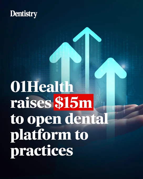 01Health raises $15m to open dental platform to practices;

A UK healthtech company has raised $15 million in Series A funding and commercially launched the platform behind 32Co and Aerox Health, allowing dental practices and practice groups to license the technology for the first time.