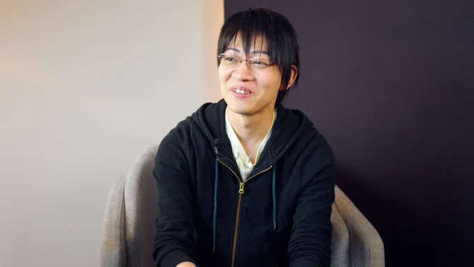 A still from Game Informer's video interview with Naoki Hamaguchi