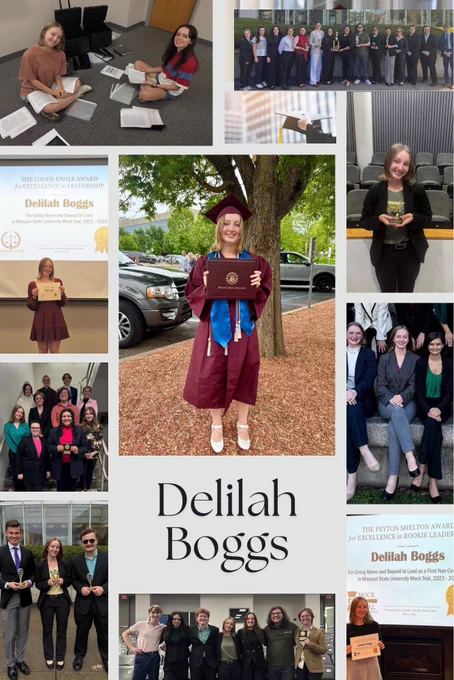 Pictured is Delilah Boggs in cap and gown