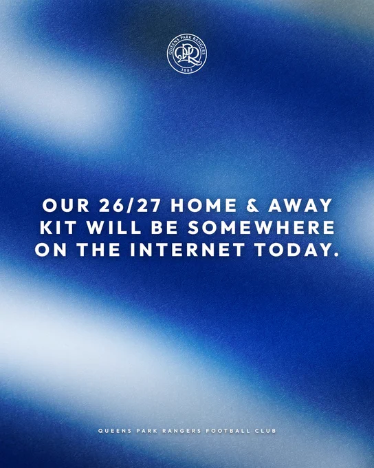 Our 26/27 home & away kit will be somewhere on the internet today.