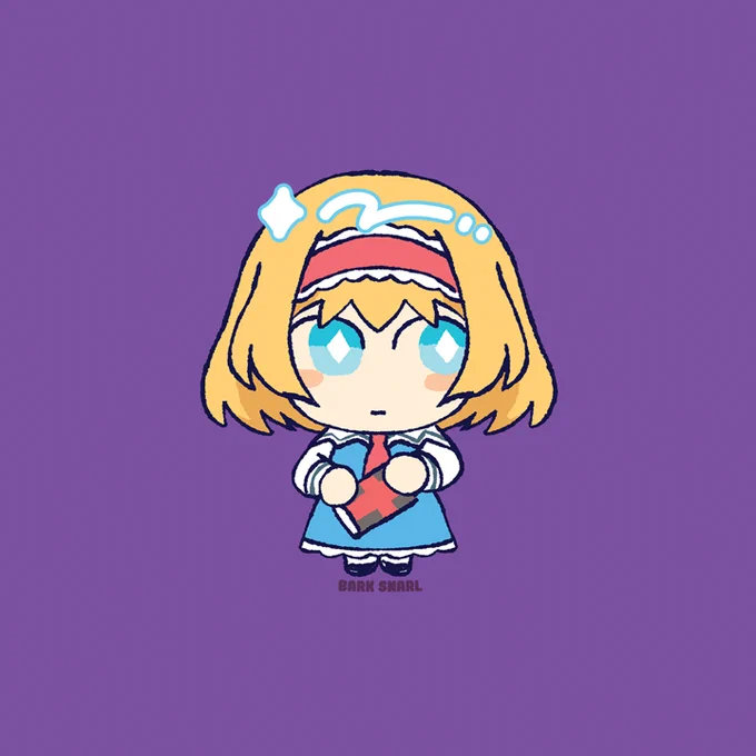 A blonde bookworm type of  character from the game franchise, Touhou