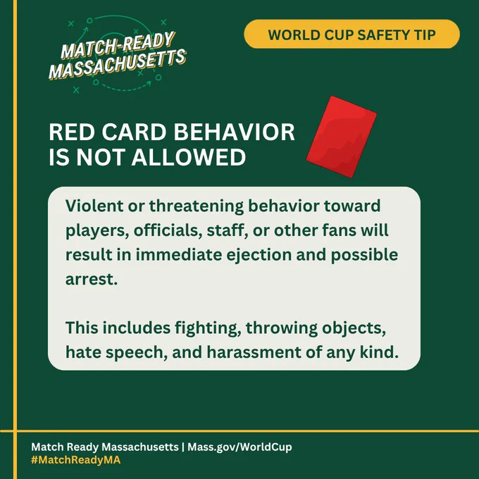 Red card behavior is not allowed