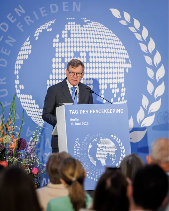 Außenminister Wadephul beim Tag des Peacekeeping
