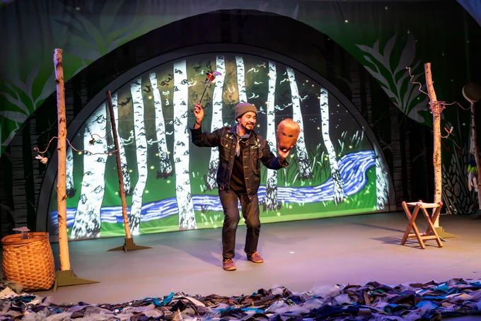 Professor of Practice Ty Defoe will perform his new show, “Skeleton Canoe,” at the International Festival of Art and Ideas on June 19 and 20 at Yale Repertory Theatre.