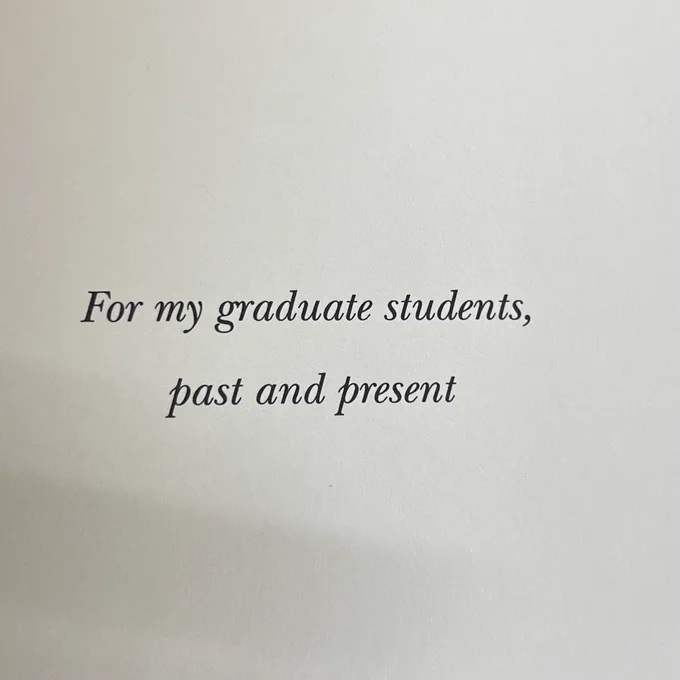 For my graduate students, past and present