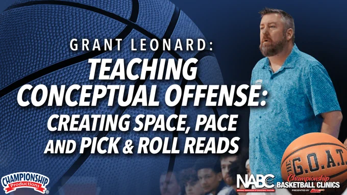 Learn how to build a conceptual offense that creates advantages through pace, spacing, and pick-and-roll reads!

Learn how to implement a conceptual offense that empowers players to read the game instead of relying on set plays!
Gain a clear understanding of how pace and spacing create offensive advantages before the defense gets set!
See how to use transition sequences like Drag, Pistol, and pressure-release actions to trigger offense!
Learn how to recognize and attack aggressive, passive, switch, and ice pick-and-roll coverages!
Gain practical drills that teach players to move the ball early and capitalize when two defenders guard the ball!