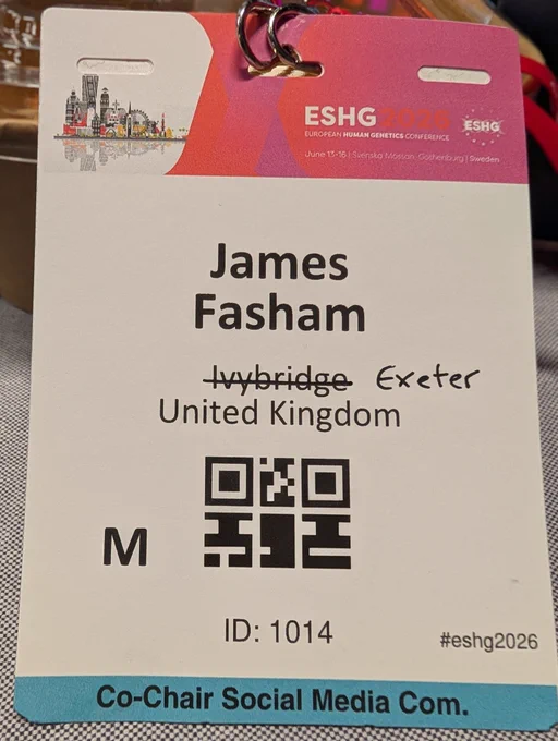 ESHG badge