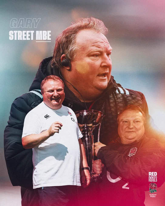 Three images of Gary Street with the text "Gary Street MBE" written on it.