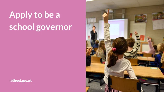 A classroom where a teacher is asking a question and young school pupils are raising their hands in response - Apply to be a school governor