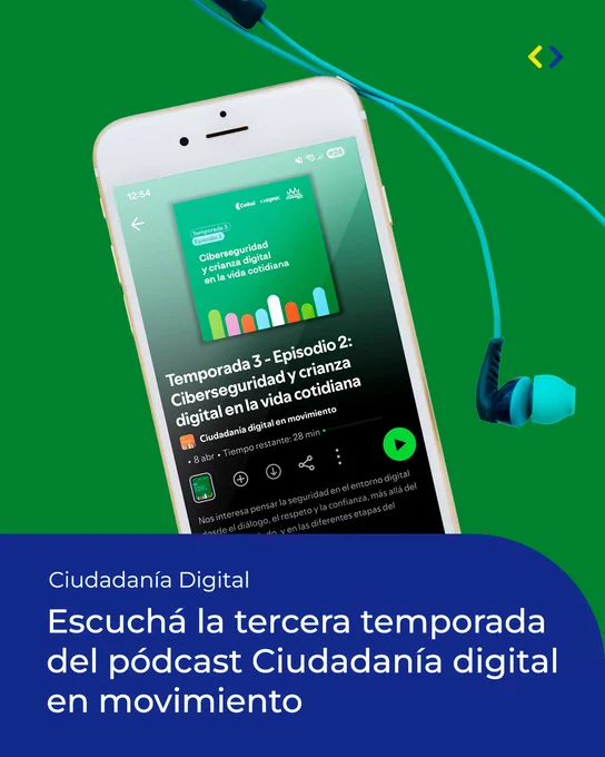 Ciudadanía Digital. Escuchá la tercera temporada del pódcast Ciudadanía digital en movimiento. 