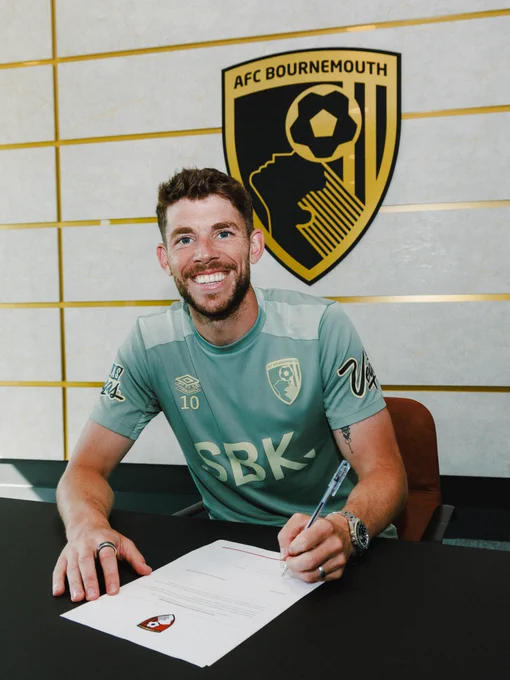 Ryan Christie signs a new contract at AFC Bournemouth.