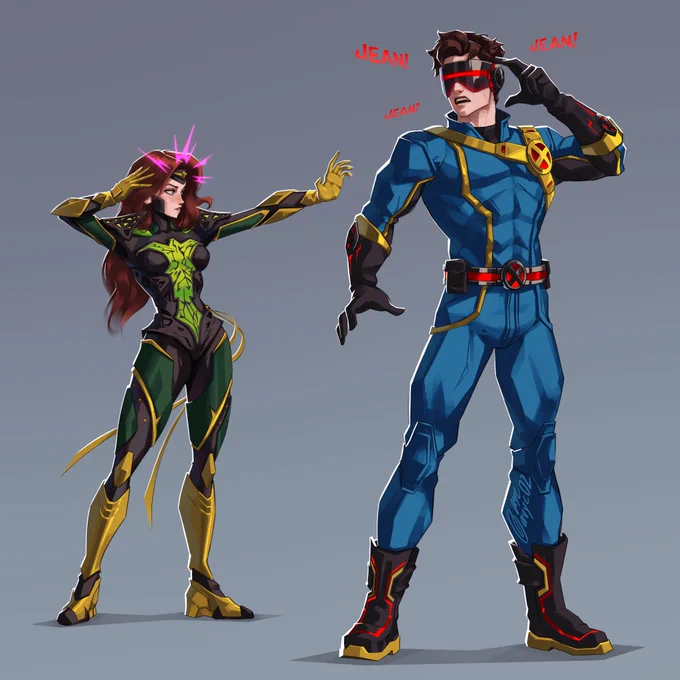 Cyclops and Pheonix from Marvel Rivals.