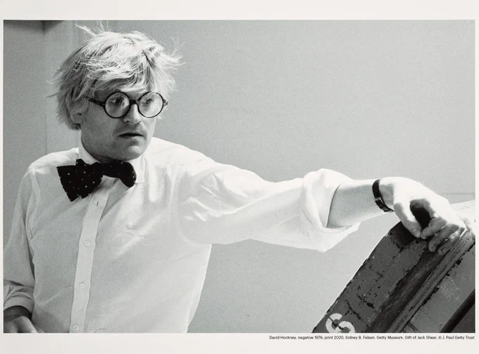 David Hockney photographed in 1976

