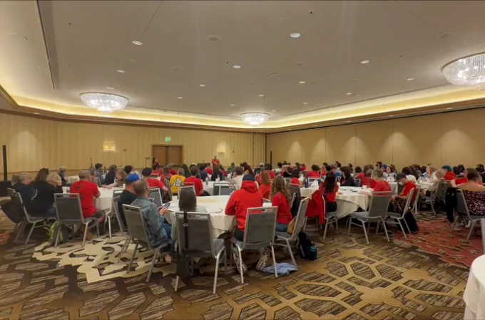 UCORE (United Caucuses of Rank-and File-Educators) meeting at the 2026 Labor Notes Conference