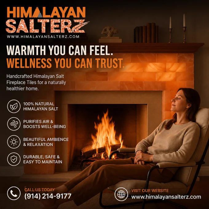 Bring warmth, luxury, and natural beauty into your home with handcrafted Himalayan Salt Fireplace Tiles. Create a relaxing atmosphere while adding a stunning glow that elevates any living space. Perfect for homeowners, spas, wellness centers, and interior designers looking for something truly unique.
