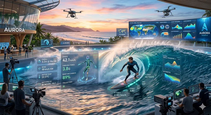 🤖🌊 O futuro do surf já começou.

Imagine combinar inteligência artificial, drones, sensores, modelos oceânicos e análise em tempo real para entender cada detalhe de uma onda e da performance de um surfista.

Dados, tecnologia e oceano trabalhando juntos para levar o surf a um novo nível.

#Surf #ArtificialIntelligence #AI #SurfTech #OceanTech #WaveForecast #SurfInnovation #DataScience #FutureOfSurfing #SurfReport #OceanAI #Technology