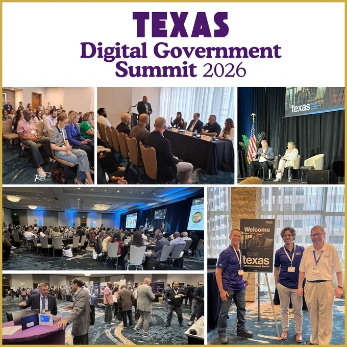 Rose International shares an image that reads “Texas Digital Government Summit 2026.”
