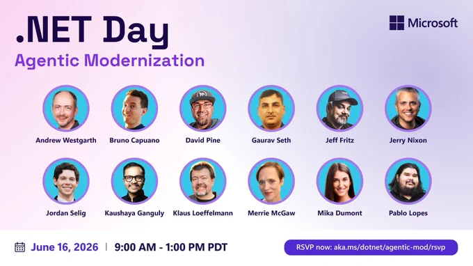 photos of speakers for .NET Day Agentic Modernization