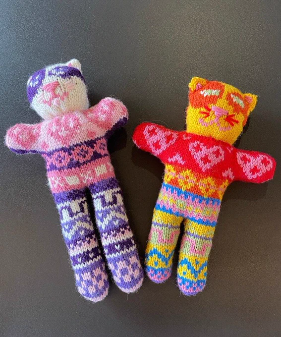 Fair Isle Kitty-Cat Softy Amigurumi
