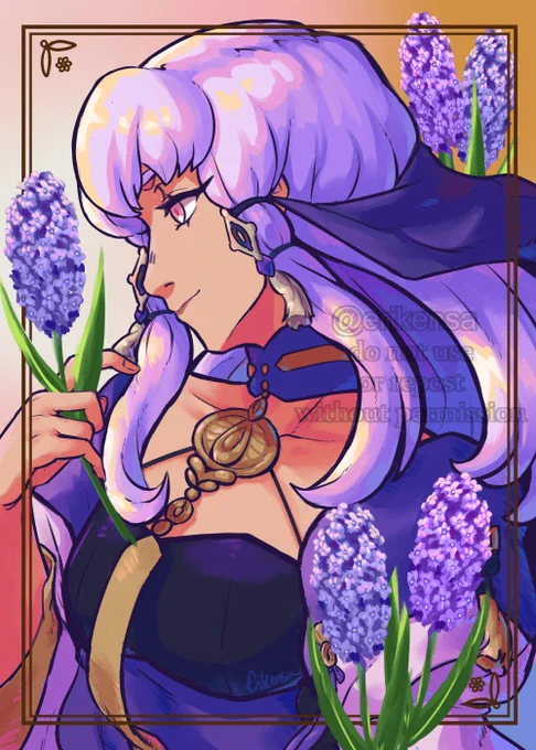 painted portrait of Lysithea von Ordelia from Fire Emblem 3 Houses