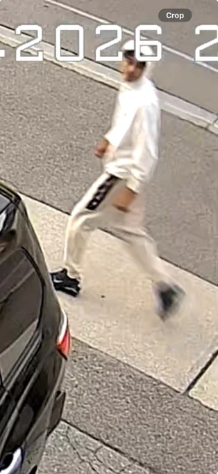 Picture of suspect wearing white