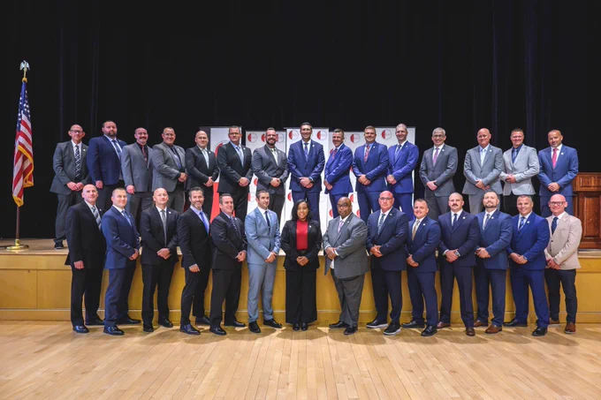 A group photo of the 13th Public Safety Leadership Academy class.