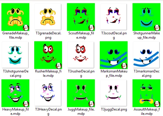 roblox custom faces as clown makeup