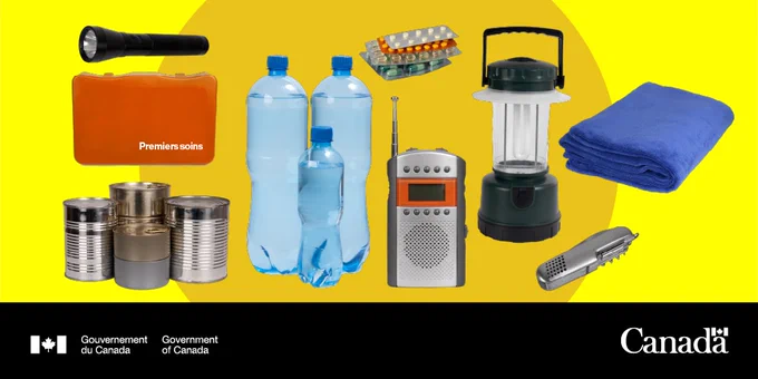 A fully-stocked emergency kit.