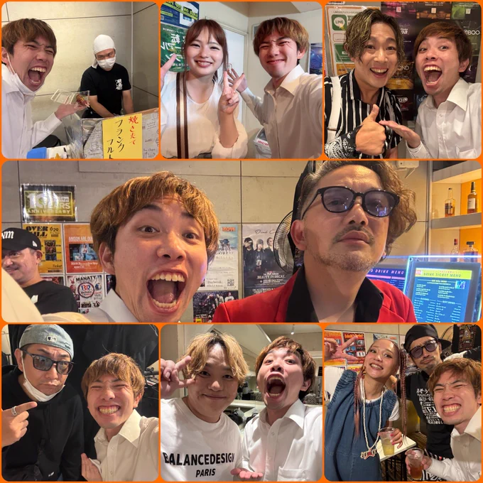 写真撮れた皆様📷(全員撮れなくて😭)

世史久さん‼️
バックDJやらせて頂き、ありがとうございます😊
トリでめっちゃプレッシャーやばかったけど笑。
出会いの場のジルコでライブ出来て良かったです‼️

10ripeeeeさん‼️
10ripeeeeさんのバックDJもやらせて頂きました‼️
すげー緊張した笑。オセロの時は、暴れて緊張ほぐれたけど笑。また、東京で🗼

T-faceさん‼️
2DaysのT-faceさん‼️今日もめっちゃ遊びました👍
T-faceさんとの出会いもジルコやったから、凄く考え深かったな…6/26ときわ台で‼️

JAMさん‼️
めっちゃめっちゃめっちゃ久しぶりに‼️
変わってて、ビックリしました笑。パフォーマンスは、変わらずかっこよかったー‼️今度は🍚是非👍

ELKst.さん‼️
エルクさんも久しぶり‼️会えたー‼️
アルタ以来かな❓パフォーマンスも盛り上がって最高でした‼️また今後ともライブ是非👍

伊藤綾佳ちゃん‼️
丁度1年前に、私のライブで休止して…1年ぶりに‼️
なんやろ…安心感笑。ステージも、衰える事なく…ハプニングもものに‼️また、一緒に企画を👍笑

冷めた味噌汁。さん‼️
出張なかじ屋台で、大量のフランクフルトを👍
なんと完売です🙌ありがとうございます‼️
また、屋台やった時は是非👍